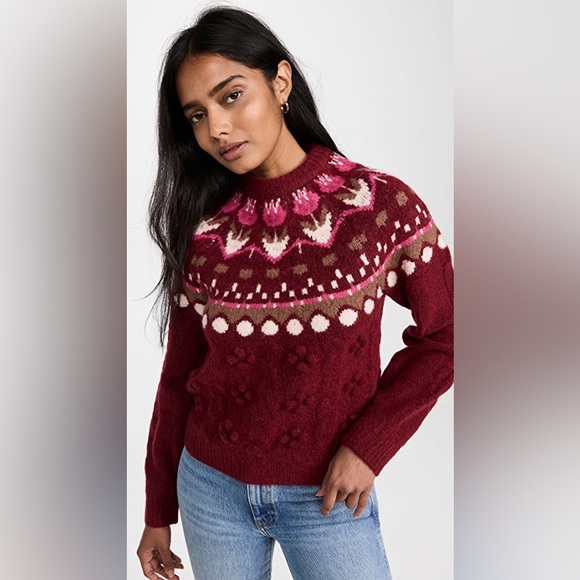 Scotch & Soda
Tulip Fair Isle Cable Pullover-Rhubarb - Picture 2 of 10